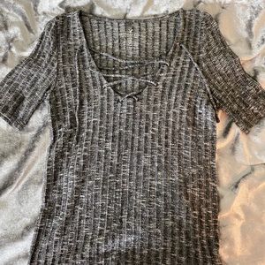 Crossed T-shirt Sweater